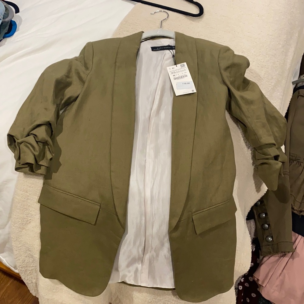 Zara green blazer
